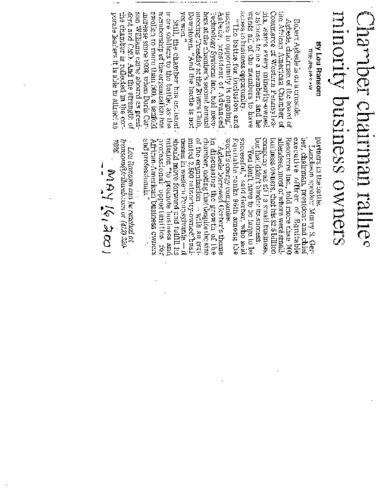 Chamber Chairman Rallies Minority Business Owners - TR