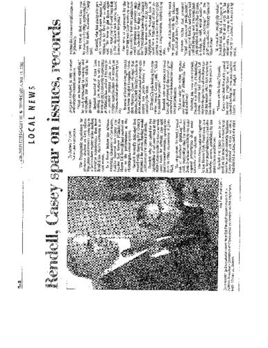 Rendell Casey Spar on Issues, Records - PG