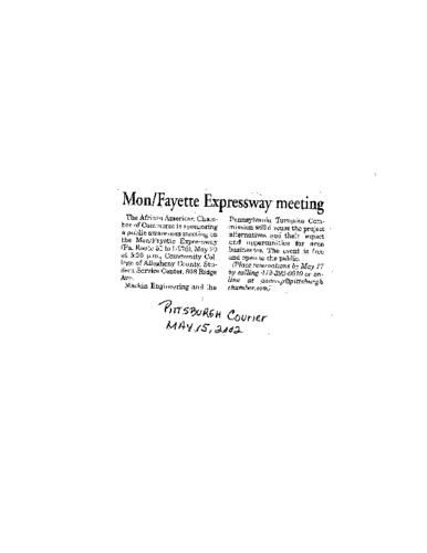 Mon-Fayette Expressway meeting - PC