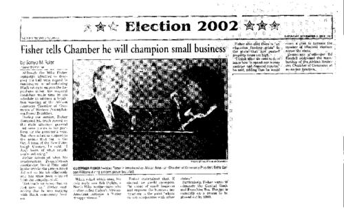Fisher Tells Chamber He will Champion Small Business - NPC