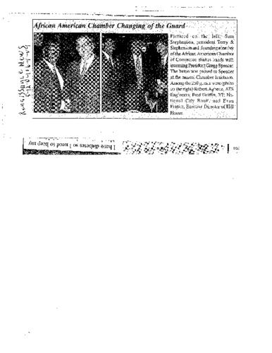 African American Chamber Changing of the Guard - Renaissance News