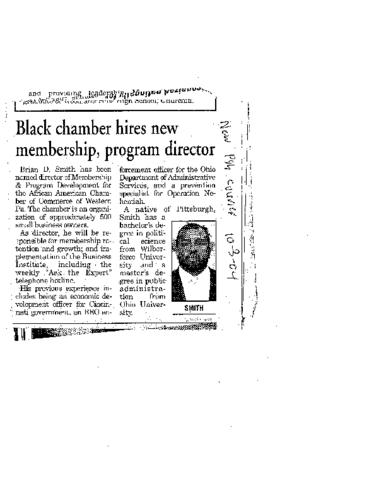 Black Chamber Hires New Membership, Program Director - NPC