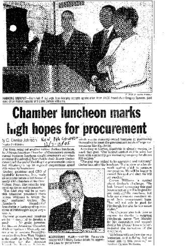 Chamber Luncheon Marks High Hopes for Procurement - NPC