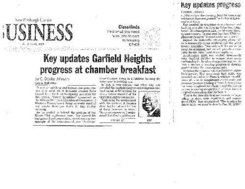 Key Updates Garfield Heights Progress at Chamber Breakfast - NPC