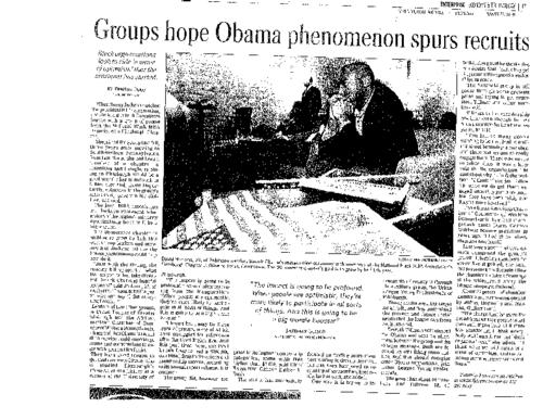 Groups Hope Obama Phenomenon Spurs Recruits - TTM