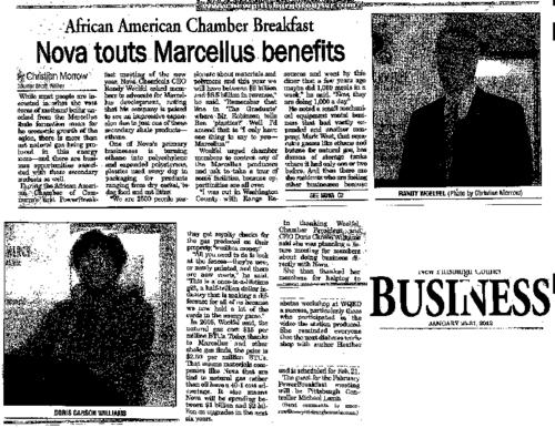 African American Chamber Breakfast - Nova Touts Marcellus Benefits - NPC