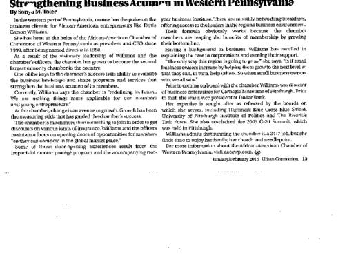 Strengthening Business Acumen in Western Pennsylvania - Urban Connection