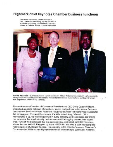 Highmark Chief Keynotes Chamber Business Luncheon - PC