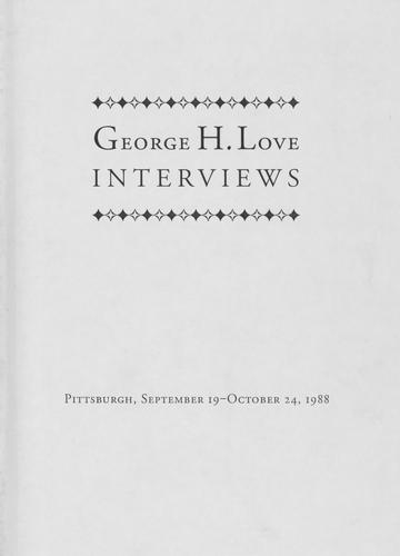 Ancestors -- The Family Coal Business -- Childhood in Johnstown -- Education,