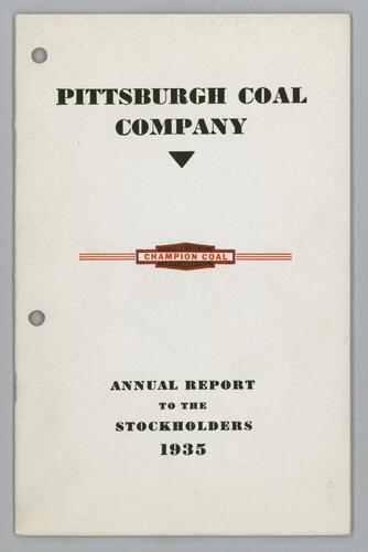 Pittsburgh Coal Company annual report to the stockholders
