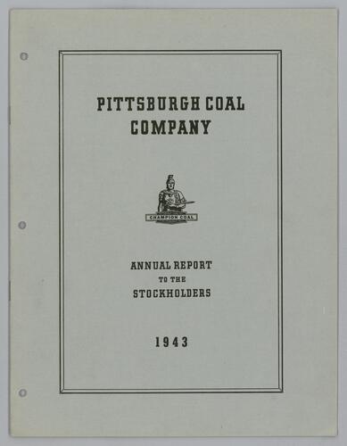 Pittsburgh Coal Company annual report to the stockholders