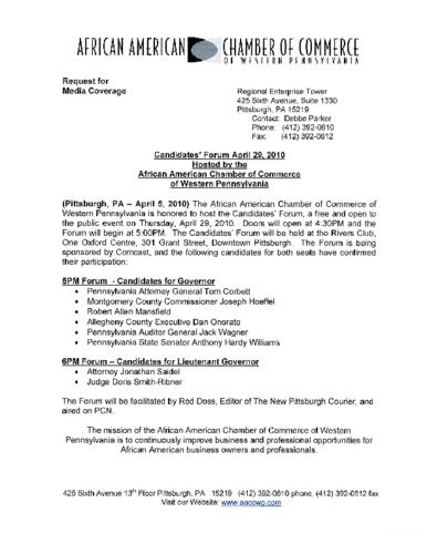 Candidates' Forum