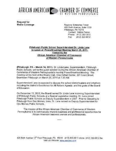 Pittsburgh Public School Superintendent