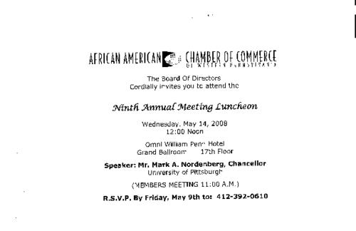 Ninth Annual Luncheon-Flyer