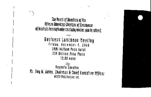 Business Luncheon Meeting-Flyer