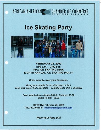 Ice Skating Party-Flyer