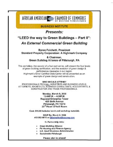 External Commercial Green Building-Flyer