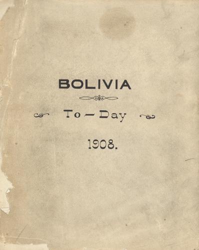 Bolivia To-Day [Album 1],