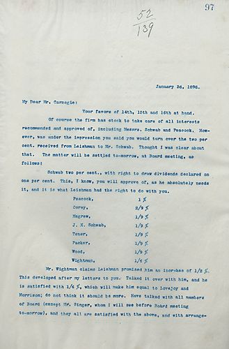 Frick writes on interests of the company's partners