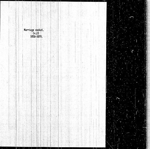 Marriage Docket, Volume 2