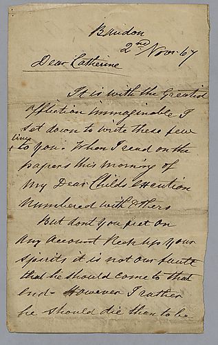 From her husband regarding the plight of William P. Allen, pages 1-2 only, ALS