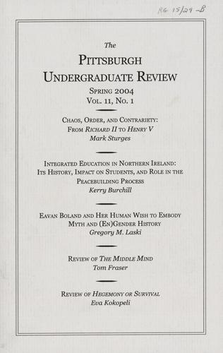Pittsburgh undergrad. rev
