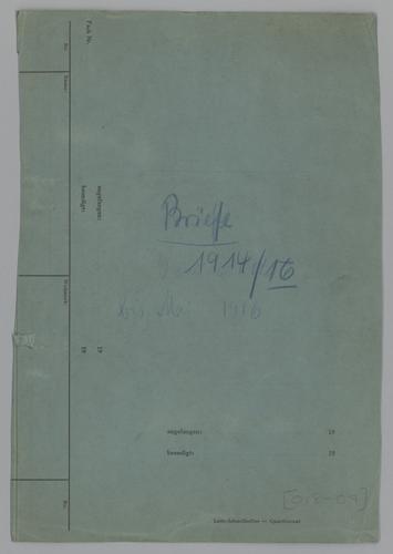 Early Correspondence,