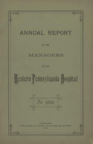 Annual Report of the Managers of the Western Pennsylvania Hospital