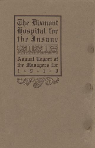 Annual Report of the Managers of the Dixmont Hospital for the Insane