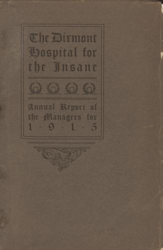 Annual Report of the Managers of the Dixmont Hospital for the Insane