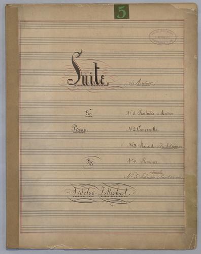 Suite No. 5 for Solo Piano in A Minor