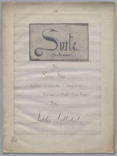Suite No. 16 for Solo Piano in A Minor,