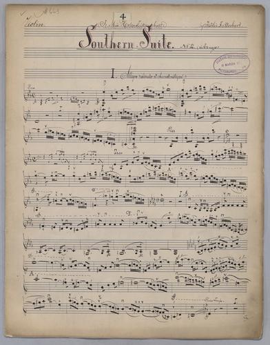 Suite No. 4 Southern Suite - Parts: Violin,