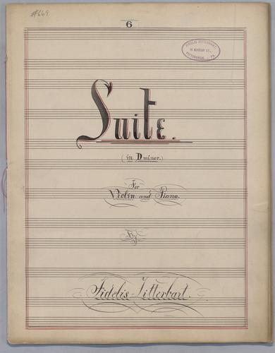 Suite No. 6 - Score,