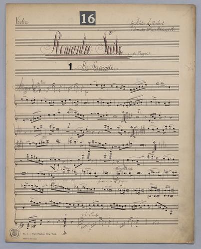 Suite No. 16 Romantic - Parts: Violin,