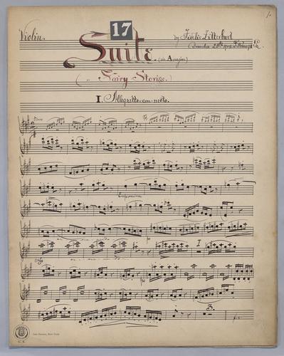 Suite No. 17 Fairy Stories - Parts: Violin,