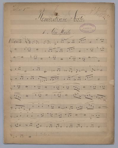 Romantische Suite : [No.] 7 - Parts: Violine 1,