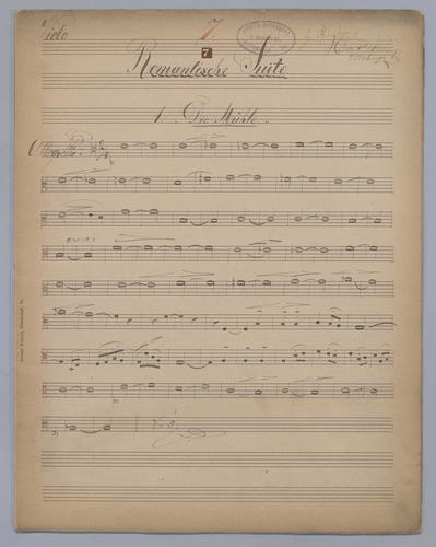 Romantische Suite : [No.] 7 - Parts: Viola,