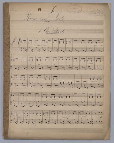 Romantische Suite : [No.] 7 - Parts: Piano,