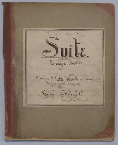 Suite in D minor The lady of Shalott - Score,