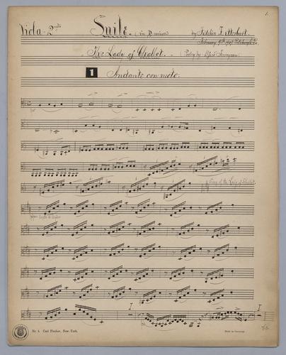 Suite in D minor The lady of Shalott - Parts: Viola 2,