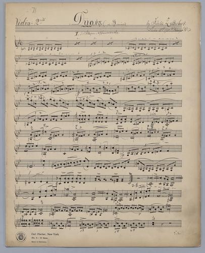 Duo : [no.] 5 - Parts: Violin 2,