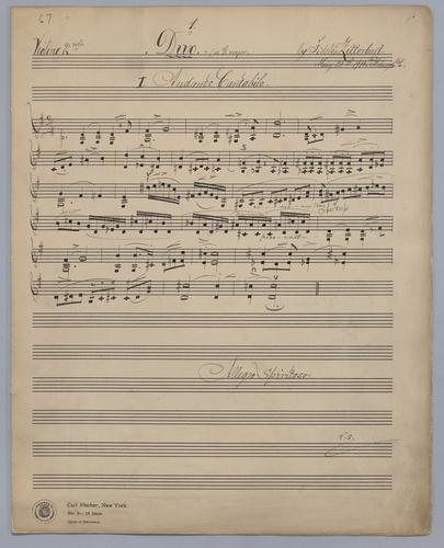 Duo : [no.] 1 - Parts: Violin 2,
