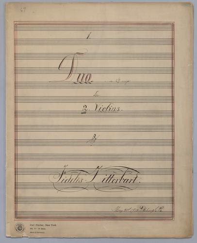 Duo : [no.] 1 - Parts: Violin 1,