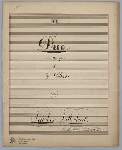 Duo No. 11 - Parts: Violin 1,