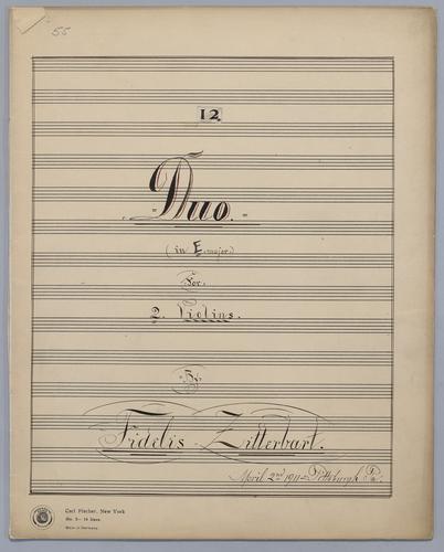 Duo No. 12 - Parts: Violin 1,