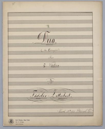Duo : [no.] 9 - Parts: Violin 1,