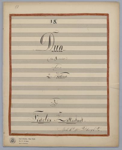 Duo No. 15 - Parts: Violin 1,