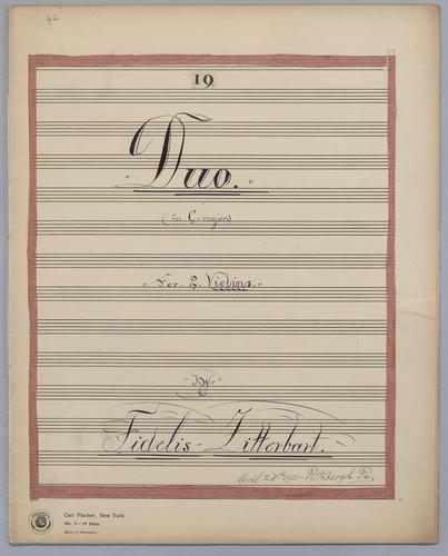 Duo No. 19 - Parts: Violin 1,