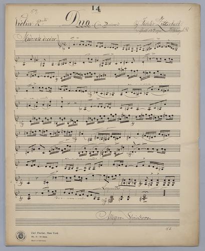 Duo No. 14 - Parts: Violin 2,